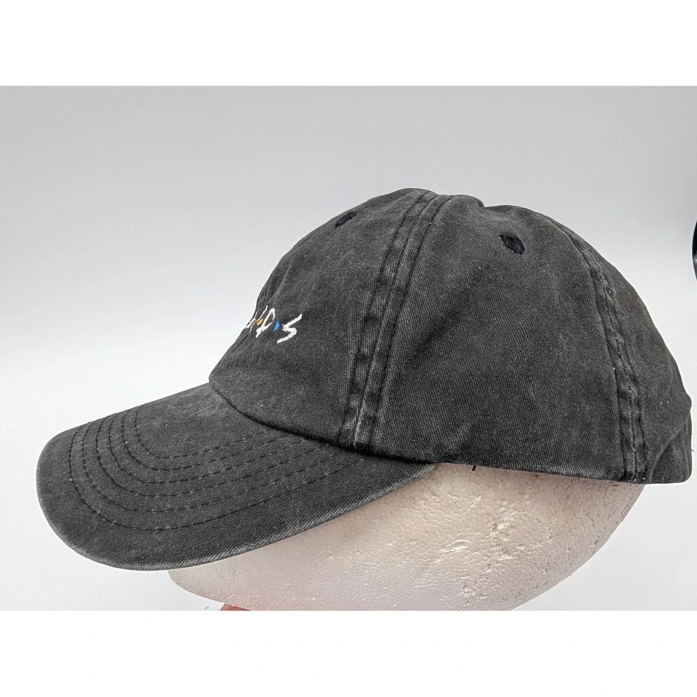 Port Authority Friends TV Show Logo Baseball Cap Hat Washed Black Adjustable